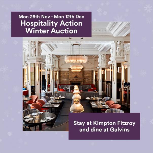 Hospitality Action starts Winter Online Auction Public Sector Catering